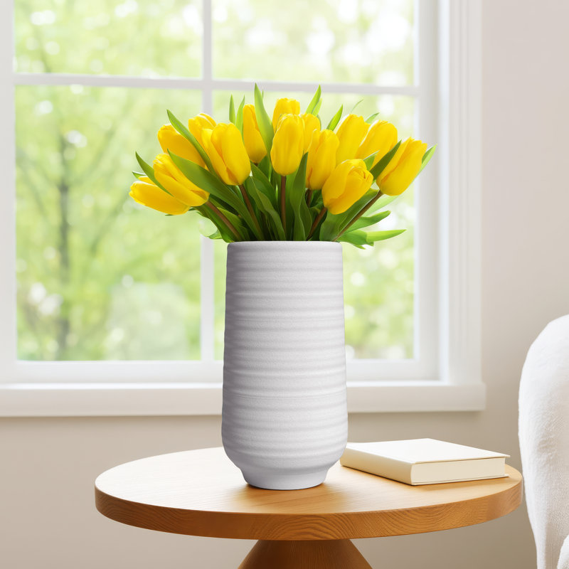 Canella Handmade Concrete Table Vase, 16" H x 8" W x 8" D