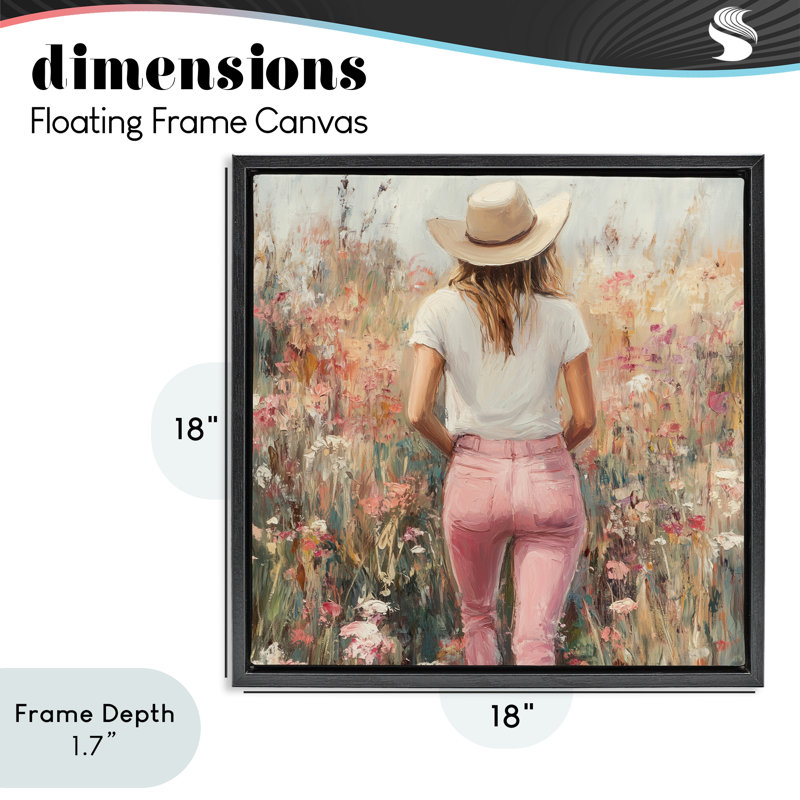 Cadre flottant Moment Of Peace, design par Heidi Kuntz, Cadre flottant noir de jais, H 18 po x l 18 po