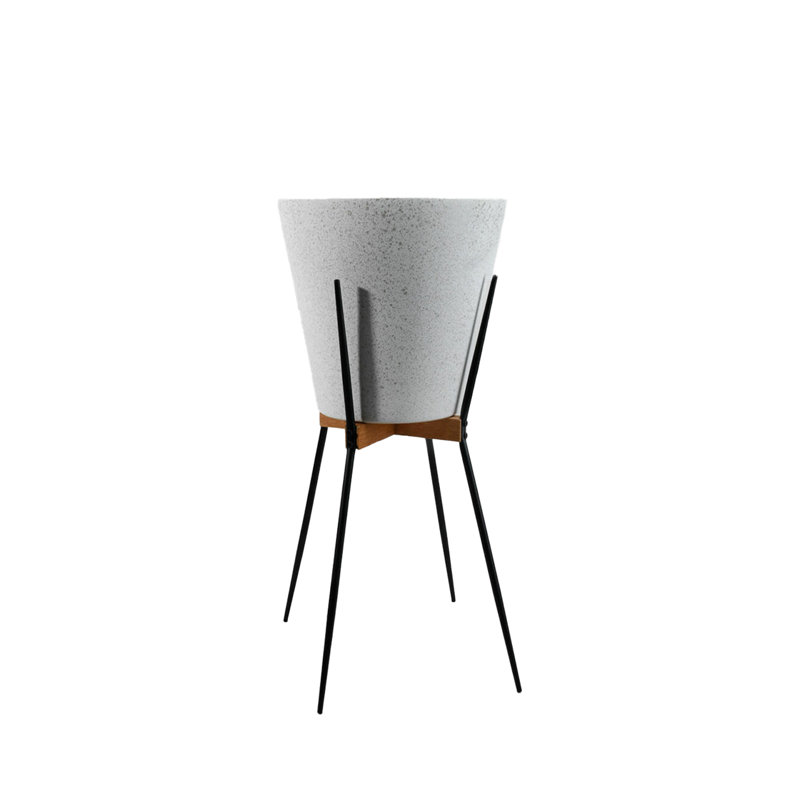 Cache pot de ciment