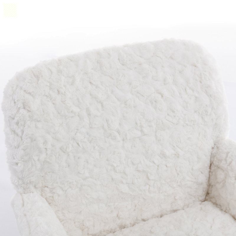 Chaise de bureau en velours Sanavi