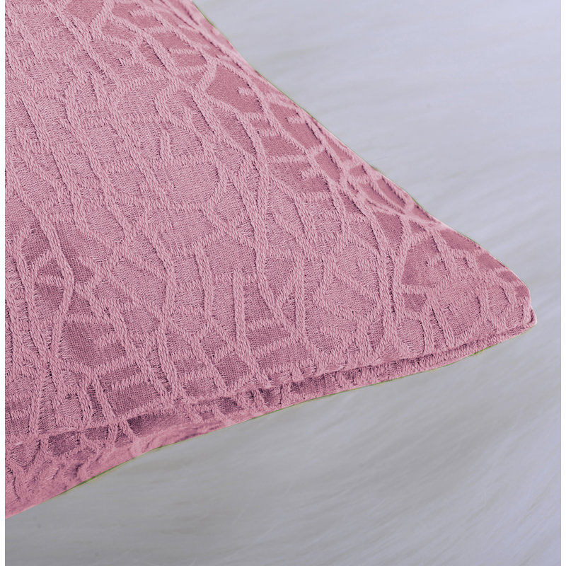 Angola Solid Colour Ruffled 56" Window Valance, Candy Pink