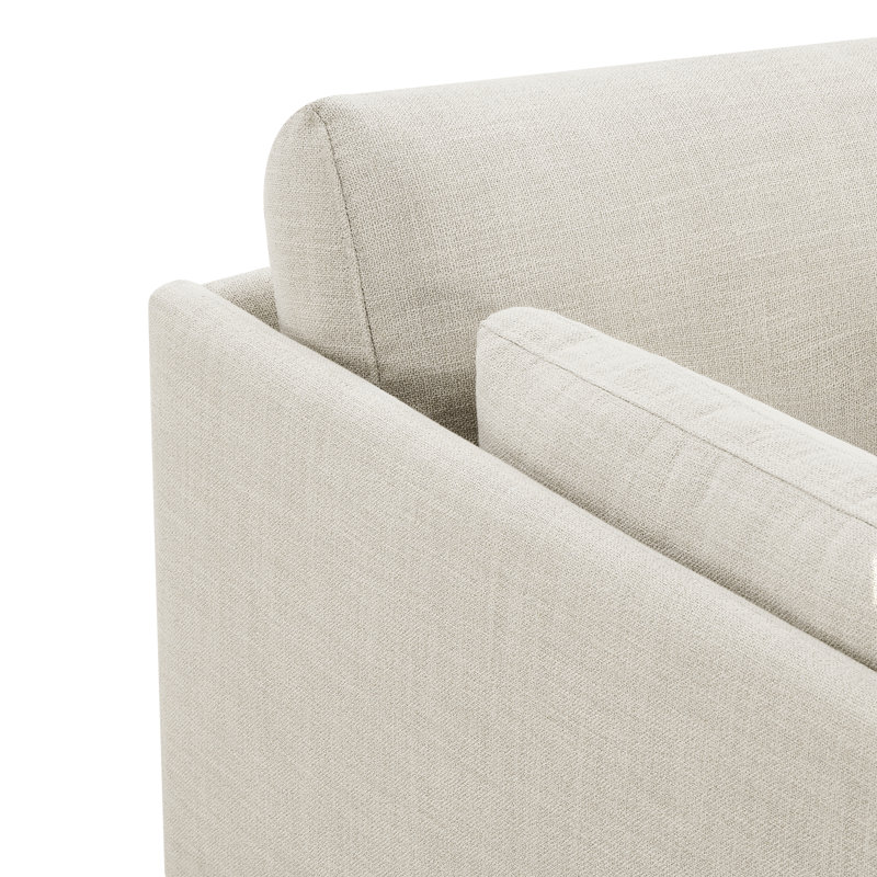 Fauteuil rembourré, Lin beige