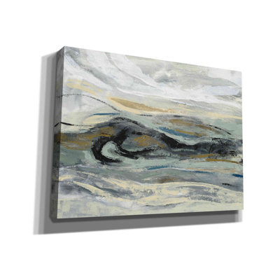 «Estuary» par Silvia Vassileva, art mural sur toile, 54 po x 40 po