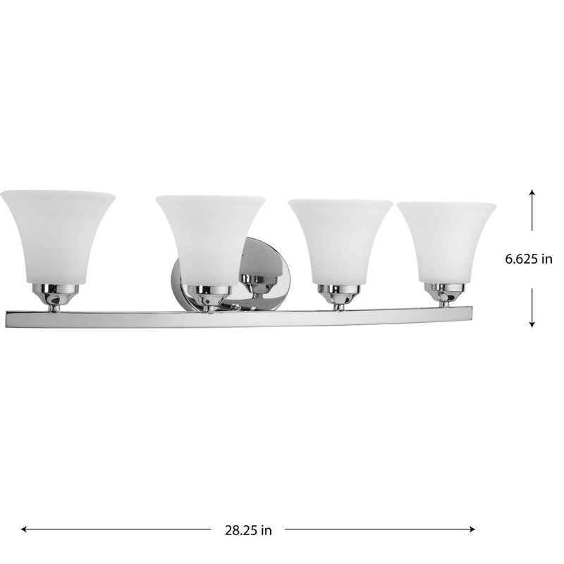 Luminaire pour meuble-lavabo Hilary, Chrome poli
