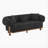 Round Arm Curved Sofa-Black-1984746260