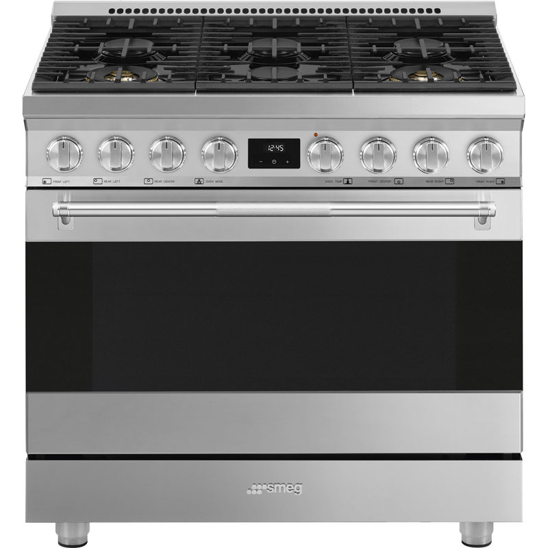 SMEG 36" Professional Dual-Fuel Range