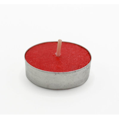 Elyon 96 Apple Cinnamon Scented Red Wax Tealight Candles