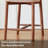 Solid Wood Bar Stools Set of 3,25'' Khaki-Colored Counter Height Bar Stools，Made Solid Wood and Fabric, Ideal for Kitchen Islands and Home Bars-951044928-951044942