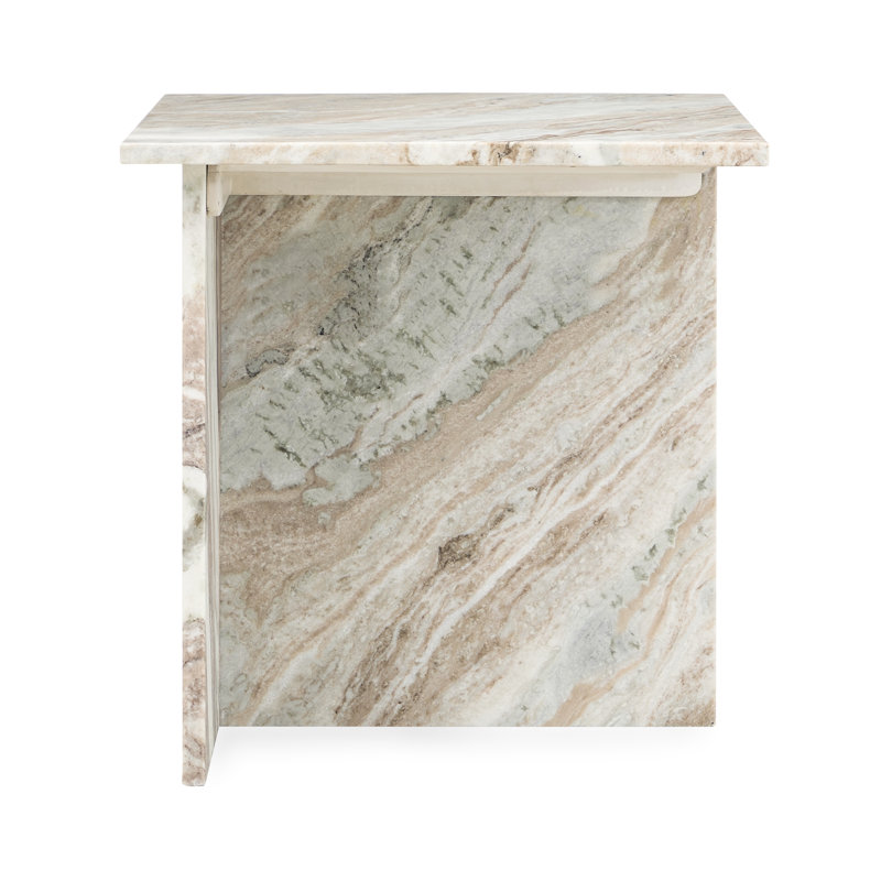 Bexly Marble Top End Table, Gray
