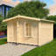 Skowhegan 12 x 12 Ft. Tongue and Groove Log Cabin-2044769716