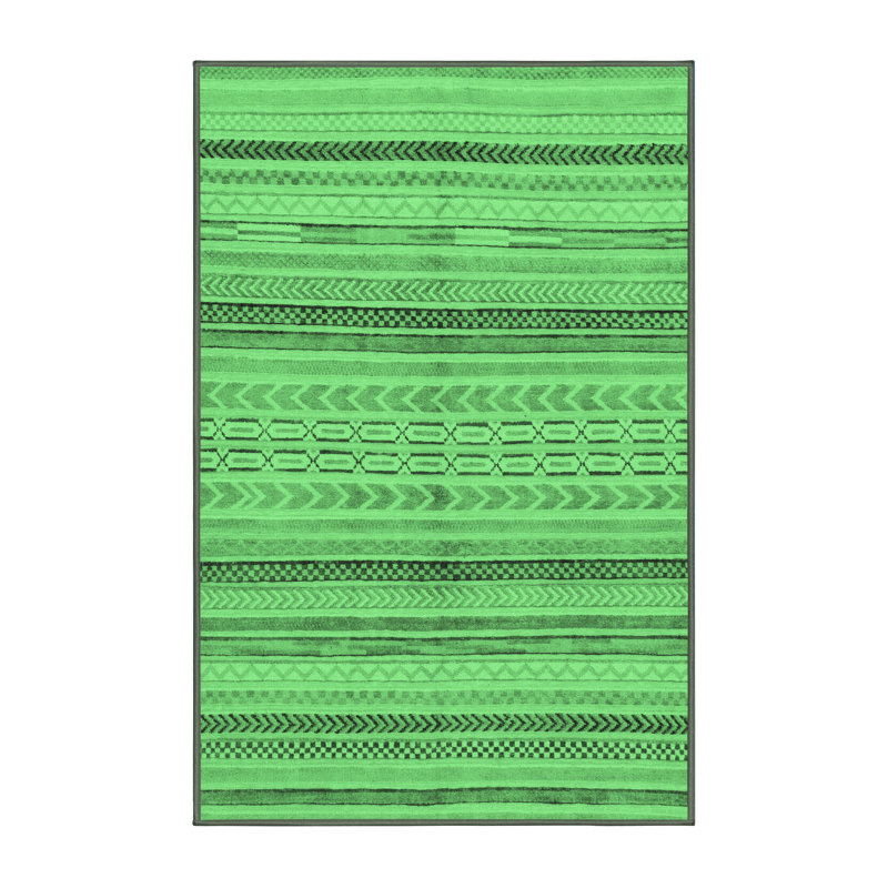 Kaveen Washable Geometric Indoor Rug, Rectangle 2' x 3'