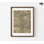 Rio de Janeiro, reproduction d'art carte du Brésil, carte de Brésil, carte de l'Amérique du Sud, décor de chalet rustique, Art mural rétro