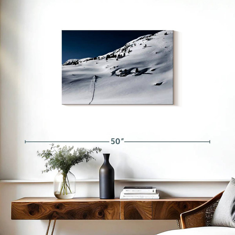 Uphill Snowmobiling, 20" H x 30" W