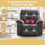 Fauteuil inclinable en polyester surdimensionné de 39,76 po de large avec système chauffant de massage et deux porte-gobelets cachés et port USB et poche latérale-941539492