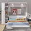 Lit escamotable avec tablettes, armoire et lumières DEL Gulshara-351498470-351498491