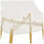 Ensemble de chaises d'appoint en métal doré l 17,32 po x P 18,11 po x H 32,67 po Aurelia (ensemble de 6)