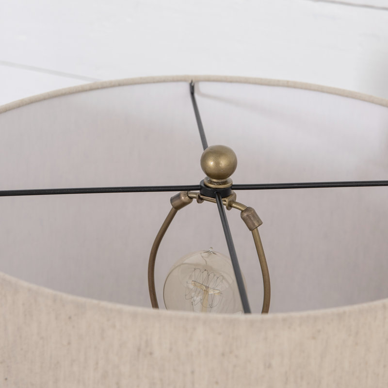 Leander Table Lamp, Brass