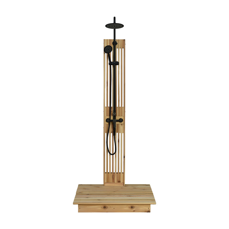 Cascade Floor Shower Onyx
