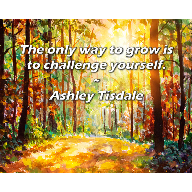 «Artsy Quote» par Ashley Tisdale, toile tendue avec châssis, H 28 po x l 40 po