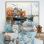 Port Portside Reflection Pointillism II - Nautical & Beach Canvas Art Print