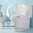 1.1/1.60 GPF Dual-Flush One Piece Toilet, Water-Saving Elongated Comfort Height Floor Mounted, Soft Closing Seat, 1000 Gram Map Flushing Score Toilet-122371713