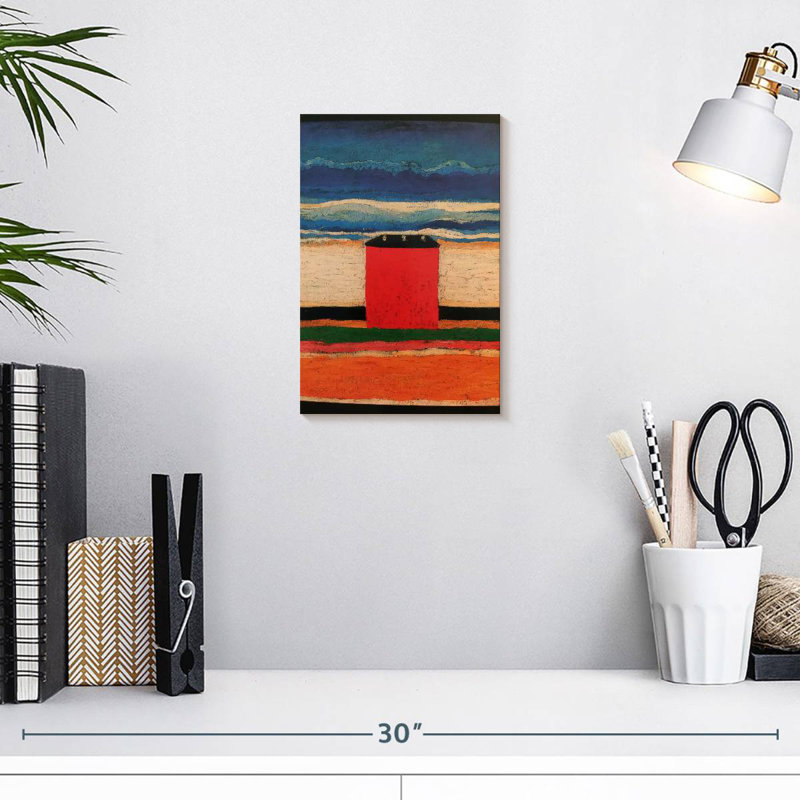 Avery Red House, 12" H x 8" W
