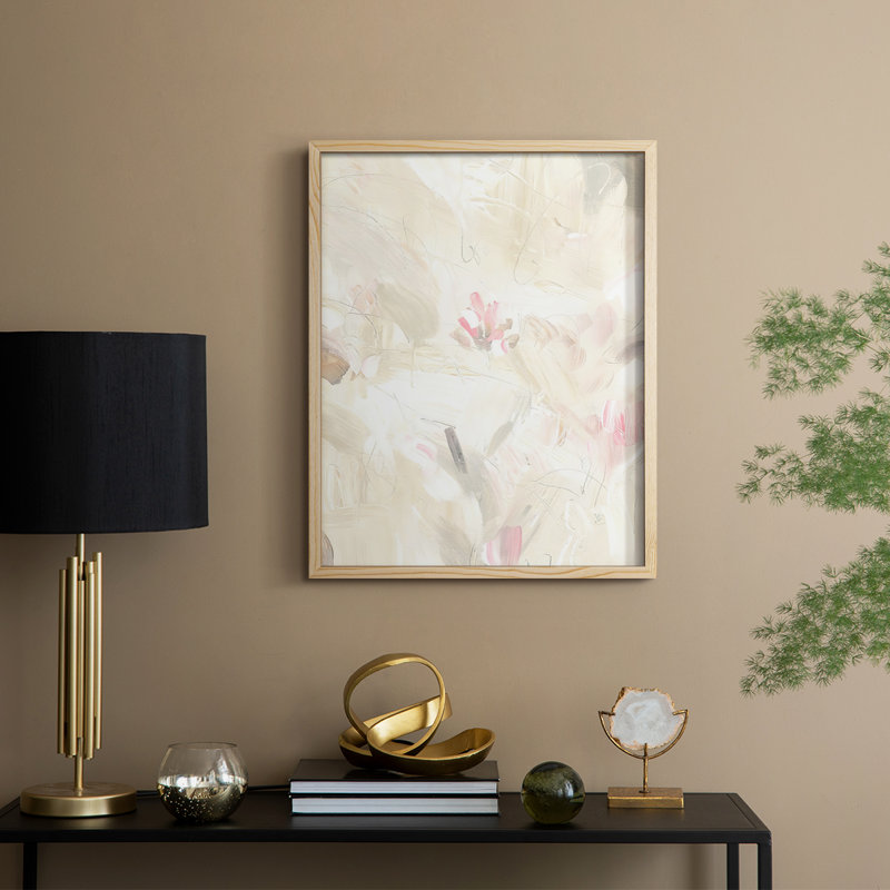«Soft Abstraction II», reproduction encadrée - bois massif, H 21 po x l 17 po
