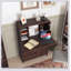 Armoire de bureau, avec tiroir de rangement et tablettes, bureau pliable, idéal pour la maison, le bureau et le dortoir