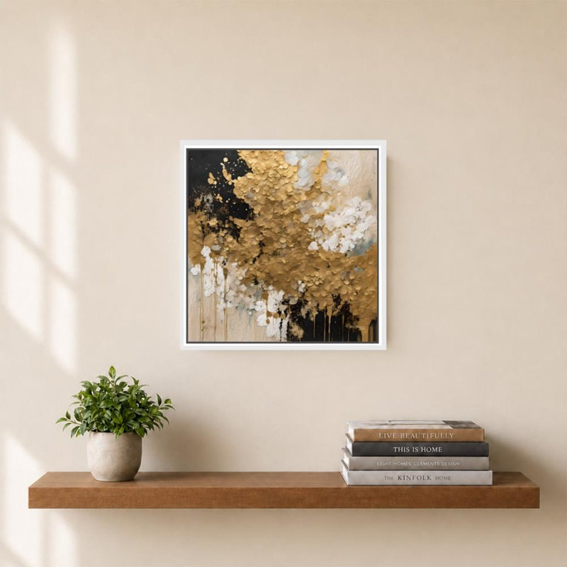 «Psalm 139: 7-10 Always With Me» par Mark Lawrence - impression sur toile, H 28 po x l 28 po, Blanc