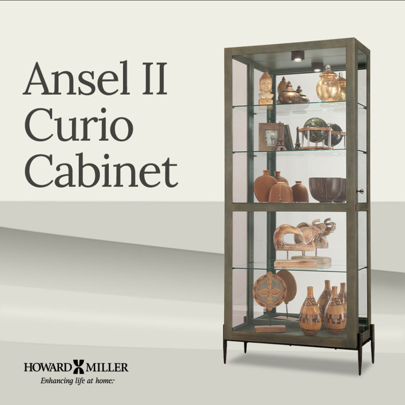 Ansel II 35.75'' Wide Curio Cabinet