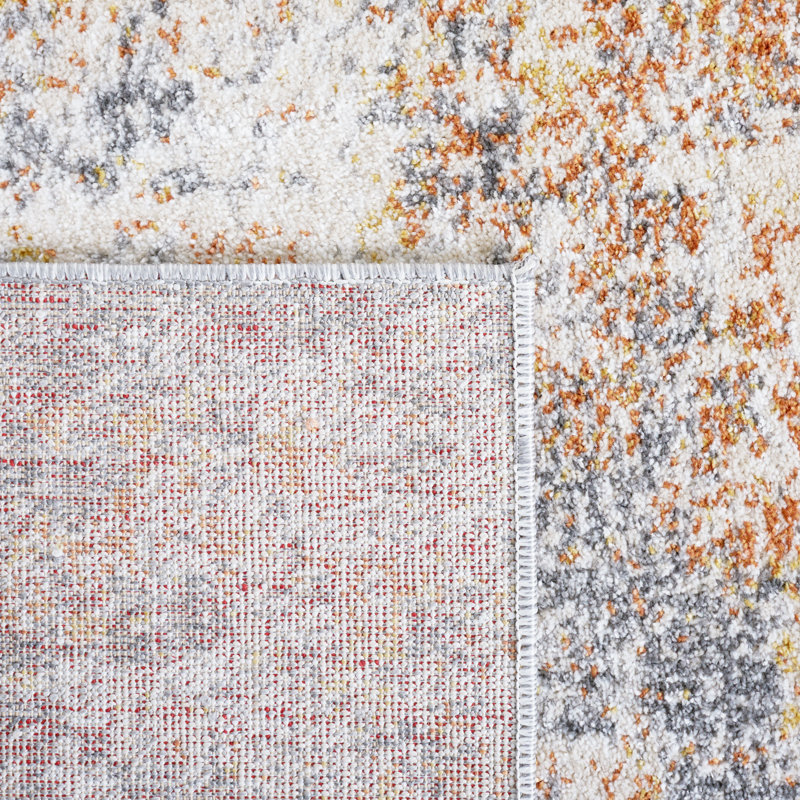 Banelly Performance Abstract Rug, Square 6'7"