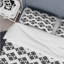 Ensemble de housse de couette Modern White Houndstooth II - blanc-109144261