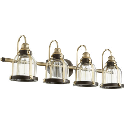 Éclairage à intensité variable pour meuble-lavabo 4 lumières Dismuke