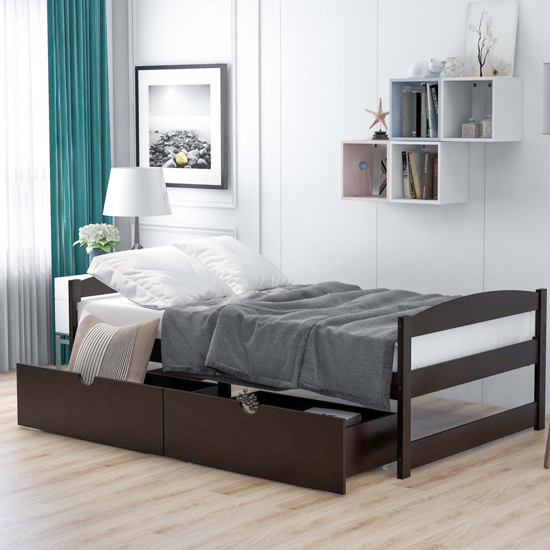 Nordham Slat Storage Bed, Espresso