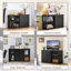 107cm Multifunctional Sideboard with Concealed Storage-1395741060