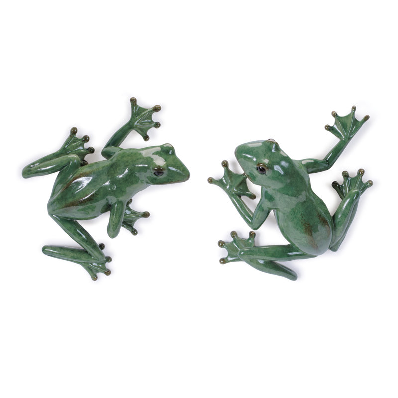 Stone Garden Frog Wall Accent