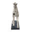 Sculpture cheval à finition craquelée