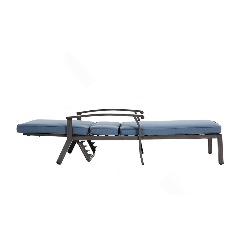 Méridienne en aluminium coulé, Bleu