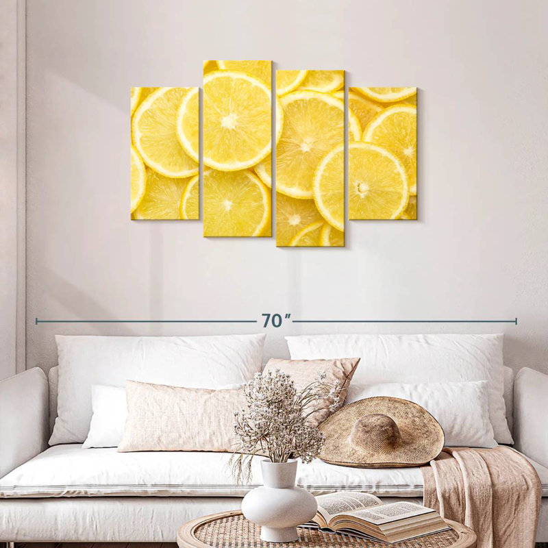 Yarlin tranches de citron, H 27 po x l 43 po