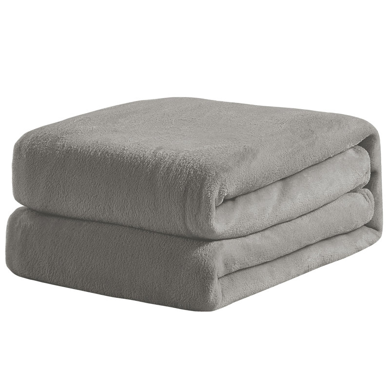 Couverture en soie Everman, Double / Grand, Gris foncé