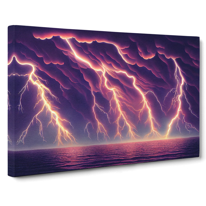 Lightning Vol.6 - Wrapped Canvas Print, 35cm H x 50cm W x 3cm D