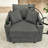 Accent Chair With Storage Armrest And Two Cup Holders-836195091
