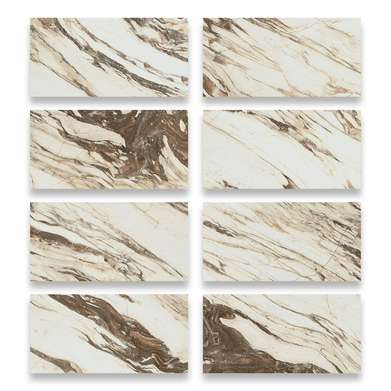 American Symphony 24" x 48" Matte Marble Look Porcelain Floor and Wall Tile (2 PCS, 16 Sq. Ft./Case)