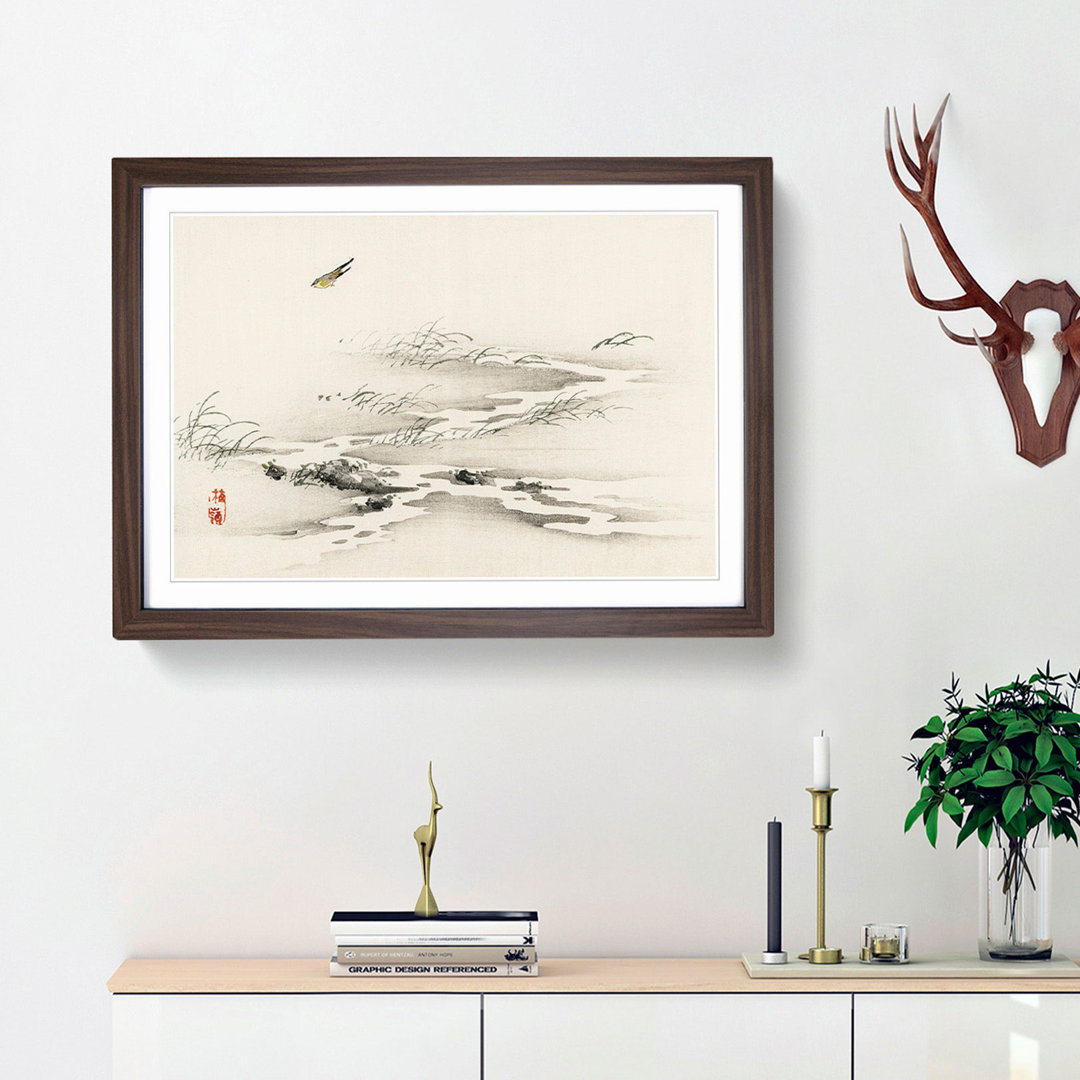 Flying Bird by Kono Baireir - Framed Print
