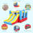 15.1' X 7.9' Inflatable Bounce House Bouncy Castle Theme Park Double Slide