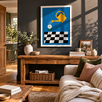 Watering Care Modern - Framed Print