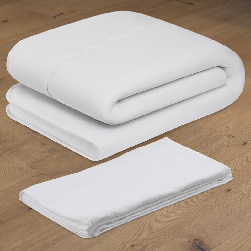 Matelas de futon en coton, 2.5", Simple avec drap