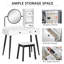 Garside Dressing Table Set with Mirror and Stool-1763669156