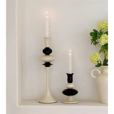 15.55'' H Metal Tabletop Candlestick
