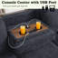 Canapé-lit modulaire réversible de 91 po en chenille gris anthracite-1007577495